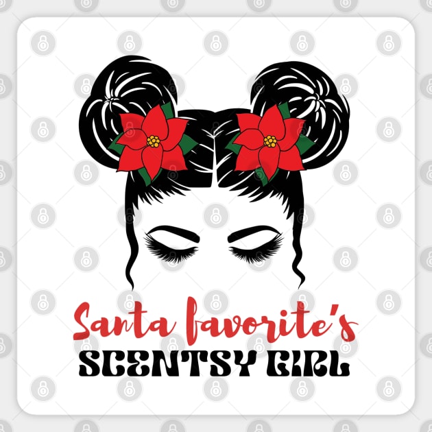 messy bun christmas scentsy independent consultant Sticker by scentsySMELL